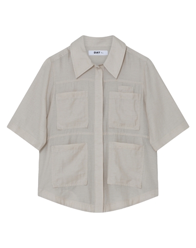 Day Birger et Mikkelsen - Mina Linen Slub Hemd - Light Sand Melange